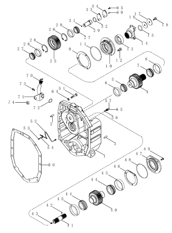 230760A2 - Прокладка корп. редукт. повыш./крышки передн. КПП TGT8/Mg.